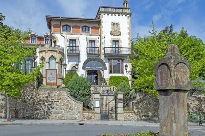 Fachada del Gran Hotel Durango, en Bizkaia.