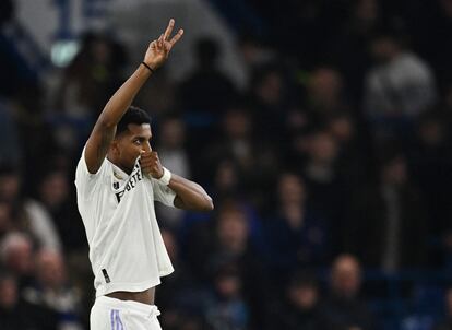 Rodrygo tras marcar el segundo gol al Chelsea.