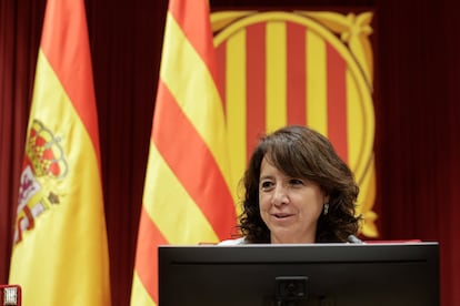 La presidenta del Parlamento de Cataluña Anna Erra. EFE/ Quique García