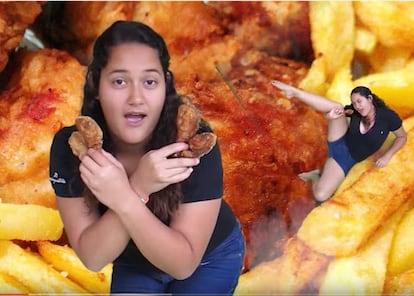 A las chicas de verdad les gusta el pollo frito.