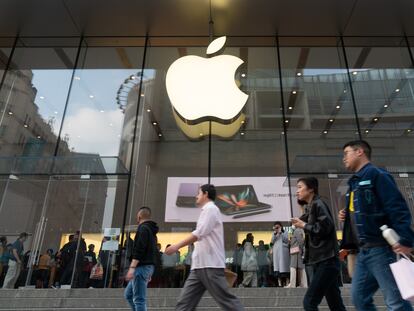 Tienda de Apple en Shanghái (China).