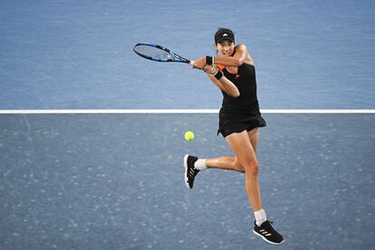 Muguruza, durante la final del Yarra Classic Valley.