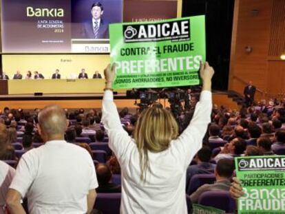 Junta de accionistas de Bankia en 2014. 