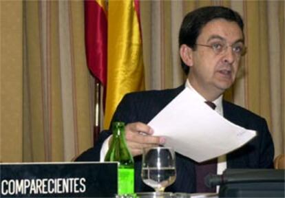 El delegado del Gobierno para la Extranjería y la Inmigración, Enrique Fernández-Miranda, esta mañana
