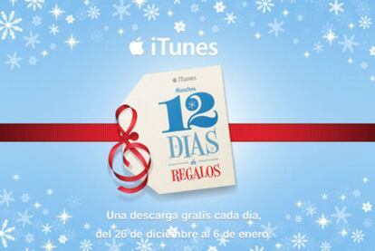 Desde el 25 de diciembre hasta el 6 de enero Apple regala una aplicación diaria a través de 12 días.