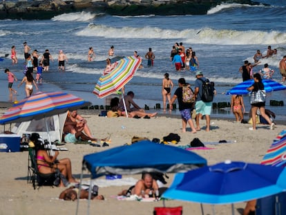 La playa de Rockaway, en Queens (Nueva York), en julio de 2022.