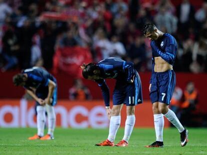 Bale y Cristiano, en el partido ante el Sevilla.