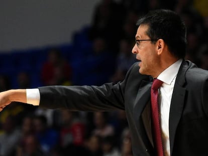 Pedro Martínez, en el partido Buducnost-Baskonia.