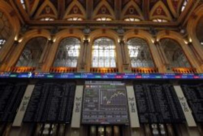 Interior de la Bolsa de Madrid