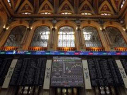 Interior de la Bolsa de Madrid