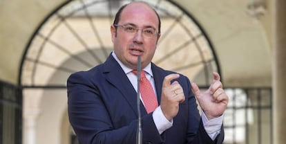 El presidente de la Comunidad de Murcia Pedro Antonio Sánchez.