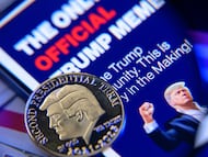 Represetanción de la memecoin de Donald Trump.