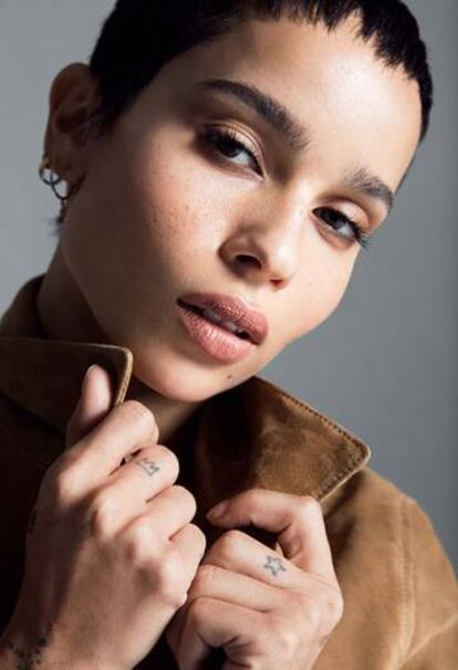 Zoe Kravitz para Black Opium de YSL.