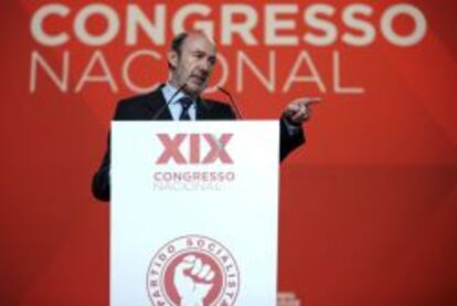 El secretario general del PSOE, Alfredo P&eacute;rez Rubalcaba.