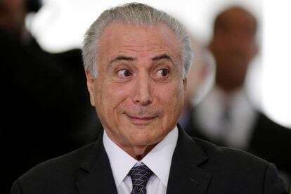 O presidente interino, Michel Temer, no último dia 13.