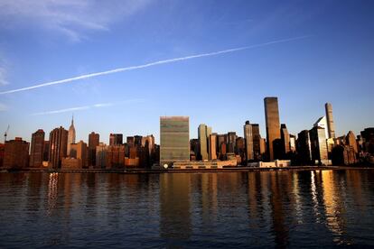 La sede de las Naciones Unidas y el East Side de Manhattan.