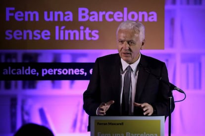 Ferran Mascarell presenta la candidatura a alcalde de Barcelona.
