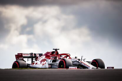 Kimi Raikkonen, este sábado en el circuito de Nürburgring durante la clasificación para el Gran Premio de Alemania.