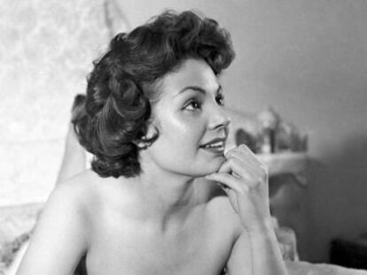 La actriz Carmen Sevilla, en 1958.