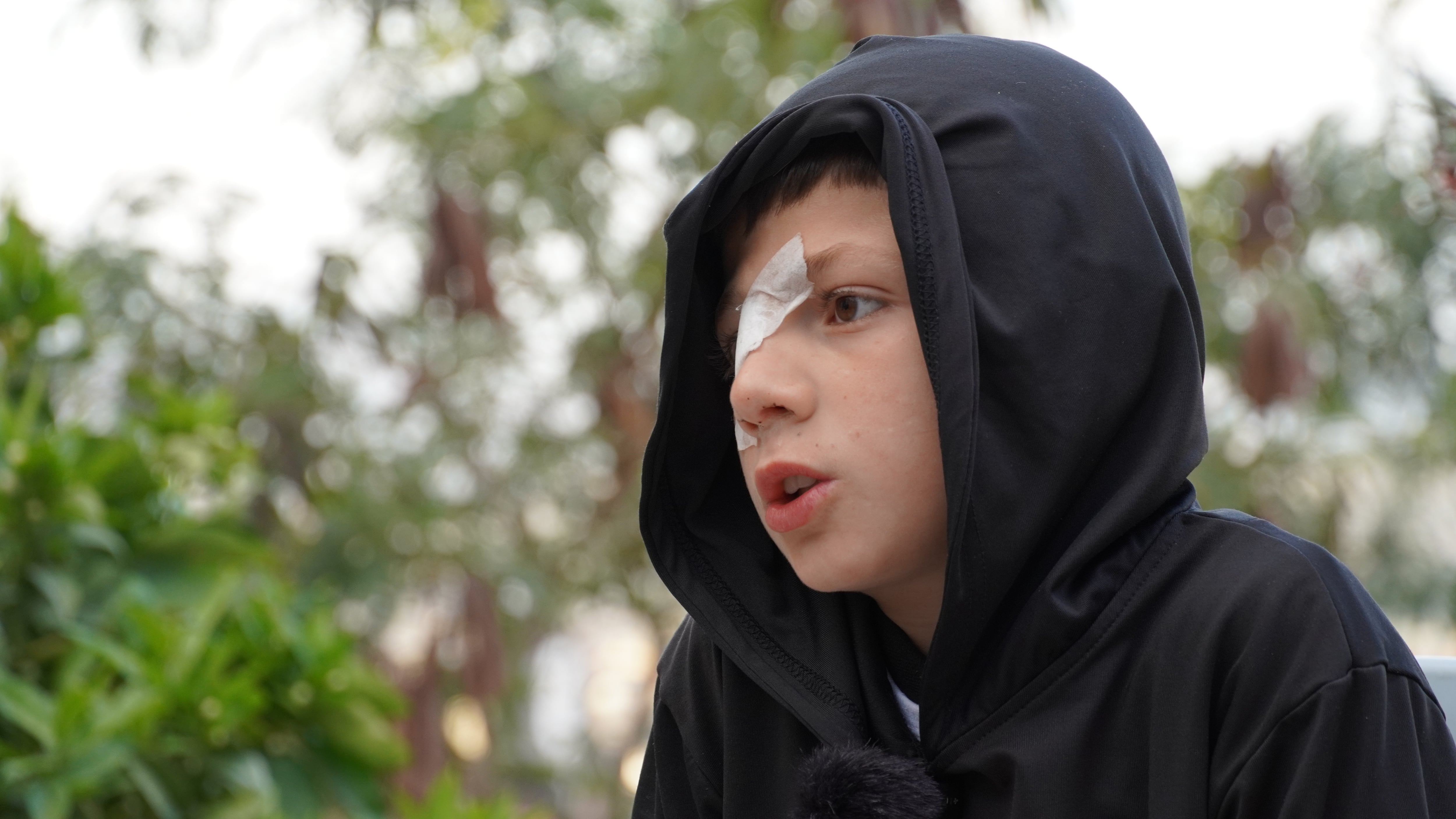 Mustafa en su casa en Tammun, Cisjordania, este domingo. 
