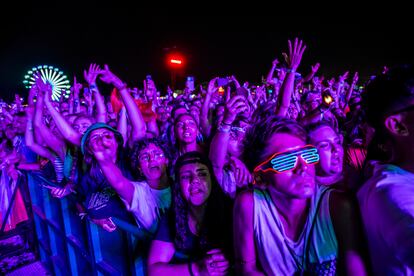 Asistentes al concierto de Imagine Dragons en el Festival MadCool. 