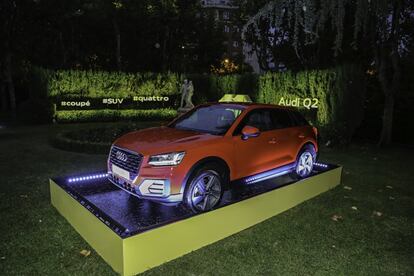 Audi, uno de los patrocinadores oficiales de los Premios ICON, trajo hasta la residencia del embajador de Francia en Madrid tres Q2. En la imagen, uno de los modelos en color rojo.