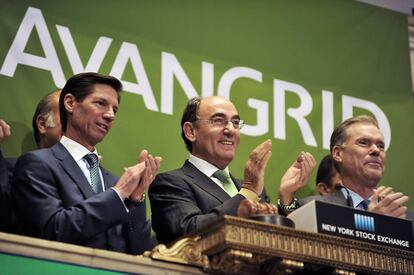 Estreno bursátil de Avangrid en Wall Street, en 2015, en una imagen facilitada por la compañía.