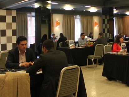 Una de las reuniones mantenidas entre empresarios latinoamericanos y empresas espa&ntilde;olas.