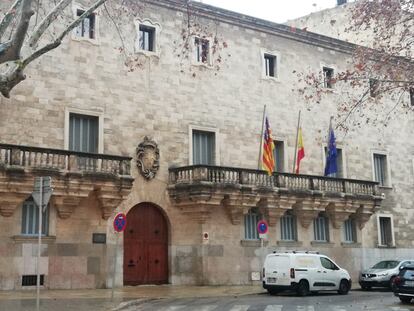 El Palacio de Justicia, sede del Tribunal Superior de Justicia de Baleares y la Audiencia Provincial, en la plaza Weyler de Palma de Mallorca.