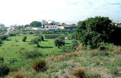 Terreno donde irá ubicado el gran parque de Rincón de la Victoria.