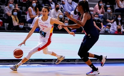 Alba Torrens, durante el amistoso de preparación ante Francia. feb