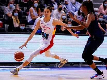 Alba Torrens, durante el amistoso de preparación ante Francia. feb