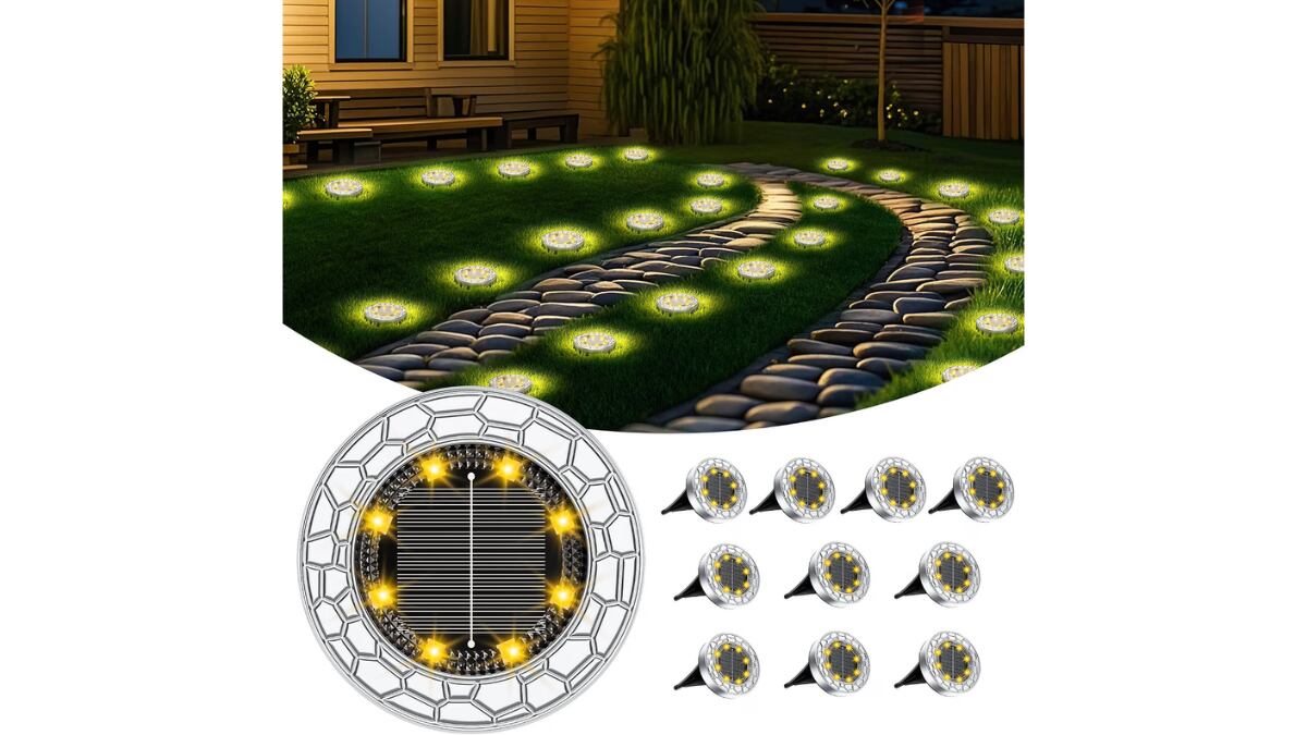 Luces solares LED.