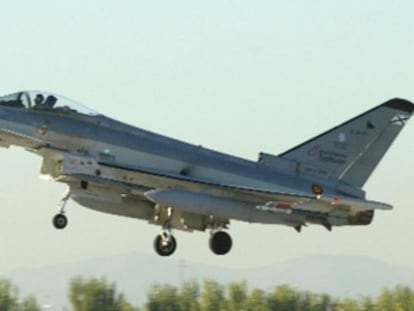 El caza de combate Eurofighter Typhoon.