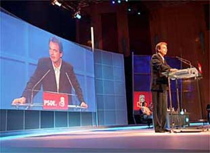 José Luis Rodríguez Zapatero, durante su intervención en la clausura de la Conferencia Política del PSOE.