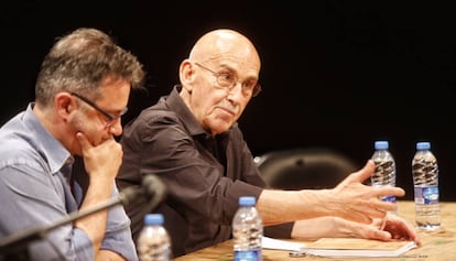 Jos&eacute; Sanchis Sinisterra, durante la presentaci&oacute;n de su libro. 