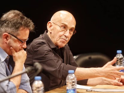 Jos&eacute; Sanchis Sinisterra, durante la presentaci&oacute;n de su libro. 