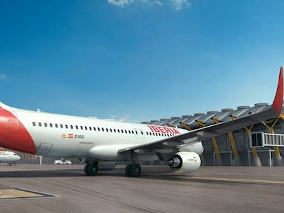 Uno de los A320neo de Iberia en el aeropuerto de Madrid-Barajas.