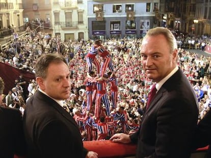 Alberto Fabra en las fiestas de la Mare de D&eacute;u de la Salut de Algemes&iacute;. 