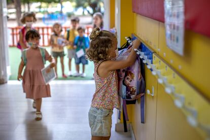 Una clase de infantil en Valencia, este mes de septiembre.