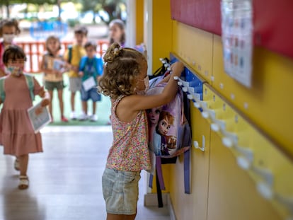 Una clase de infantil en Valencia, este mes de septiembre.