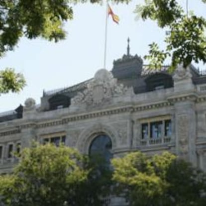 Imagen de la fachada del banco de España