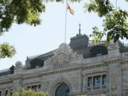 Imagen de la fachada del banco de España