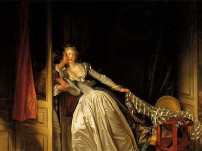 'La apuesta perdida' o 'El beso ganado' (hacia 1758-1759), de Fragonard, de la colección del Museo del Hermitage.