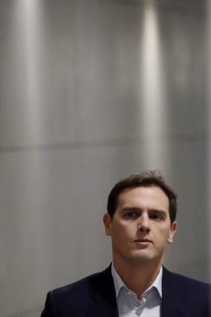 El presidente de Ciudadanos, Albert Rivera, en el Congreso.