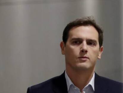 El presidente de Ciudadanos, Albert Rivera, en el Congreso.