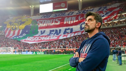 Veljko Paunovic, entrenador de las Chivas, durante un partido en marzo.