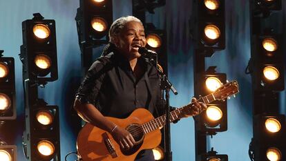 Tracy Chapman durante su actuación en los Grammy el pasado 4 de febrero