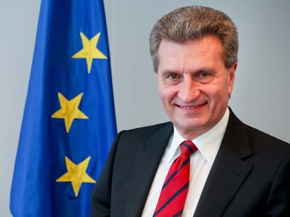 El comisario europeo de Econom&iacute;a y Sociedades Digitales, G&uuml;nther Oettinger.