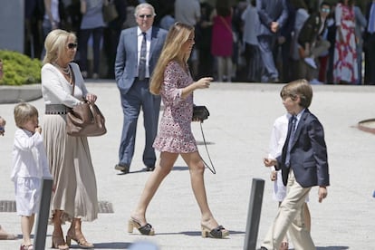 Mencia Soto Sartorius durante la comunión de Álvaro Soto Chávarri en Madrid, en 2016.